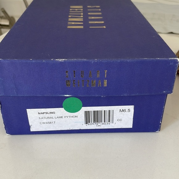 Stuart Weitzman Mapsling Heels in Natural Python | 6.5 M - Picture 9 of 10